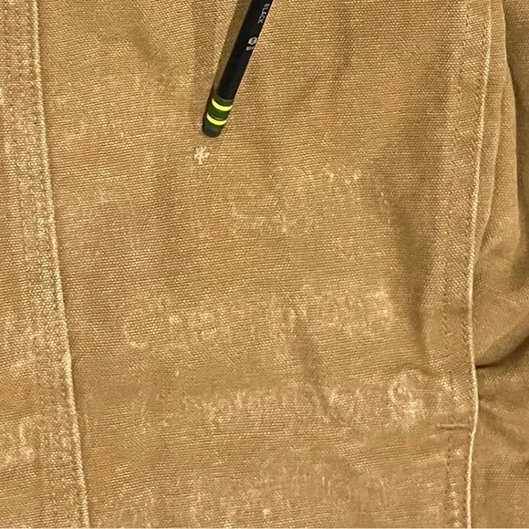 Vintage Carhartt Women M Detroit Jacket Sherpa Lined Wj097 Cml Brown Tan Y2k - Picture 11 of 14